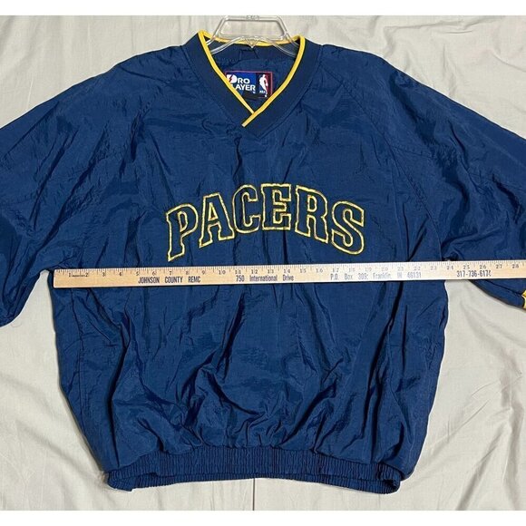 Vintage NBA Pro Player Indiana Pacers V-Neck Pullover Jacket Size XL Embroidered - Picture 7 of 12